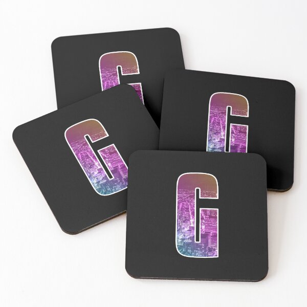 Item preview, Letter G - Retro Vaporwave City Art designed and sold by dylanxh.