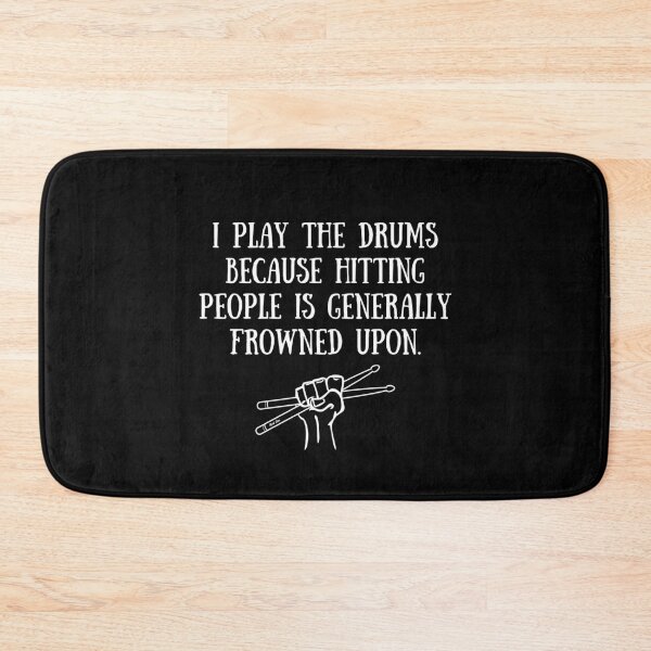 Item preview, Funny Drummer Gift | I Play Drums Because Hitting People Is Frowned Upon | Drummer Gift designed and sold by Presto Prints Design.