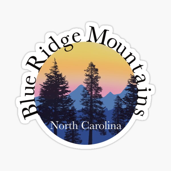 Blue Ridge Mountains North Carolina Sticker