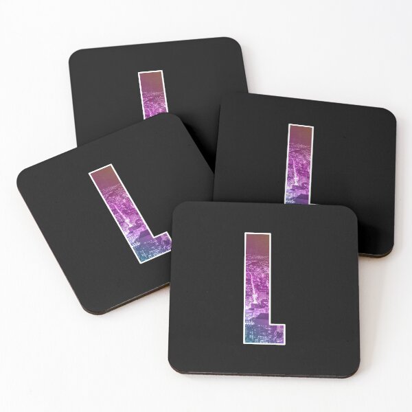 Item preview, Letter L - Retro Vaporwave City Art designed and sold by dylanxh.