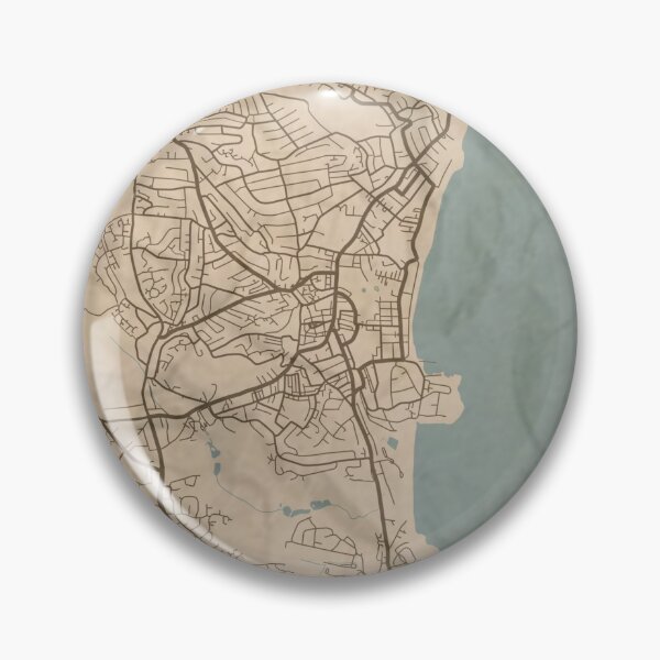 Item preview, Paignton Sepia Map designed and sold by CPTVDesign.