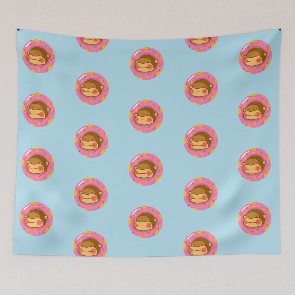 Item preview, Monkey in a Pink Donut designed and sold by CyndoLin.