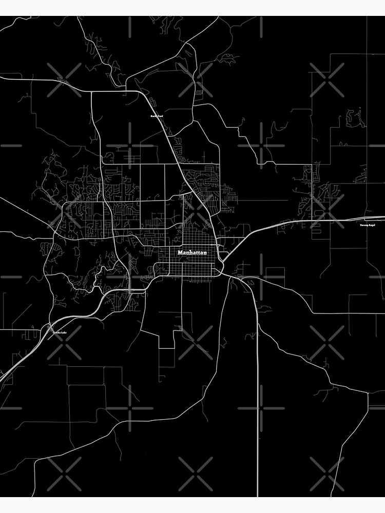 Manhattan Kansas Map | Map Of Manhattan Kansas | Modern Map Of