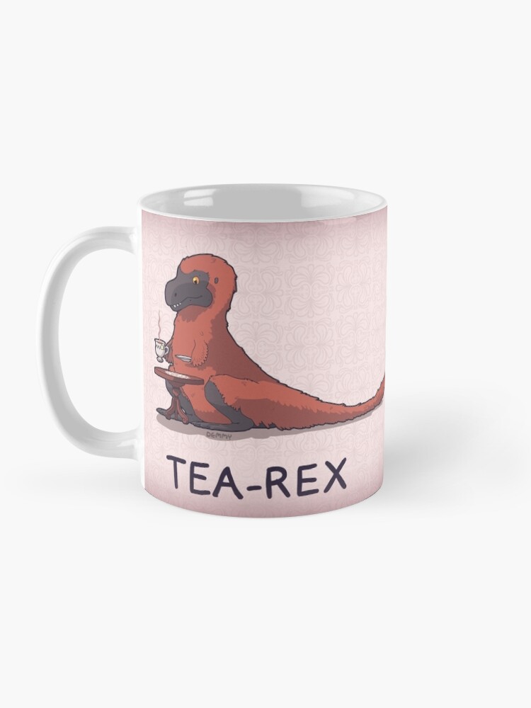Alternate view of Fluffy Tea-Rex Mug