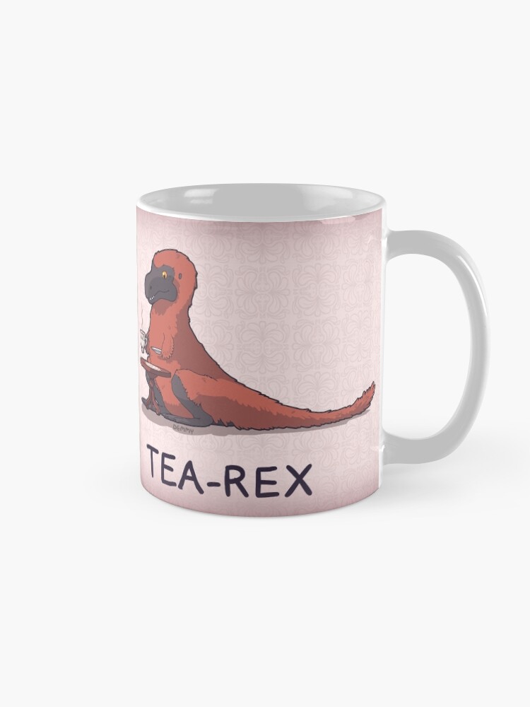 Alternate view of Fluffy Tea-Rex Mug