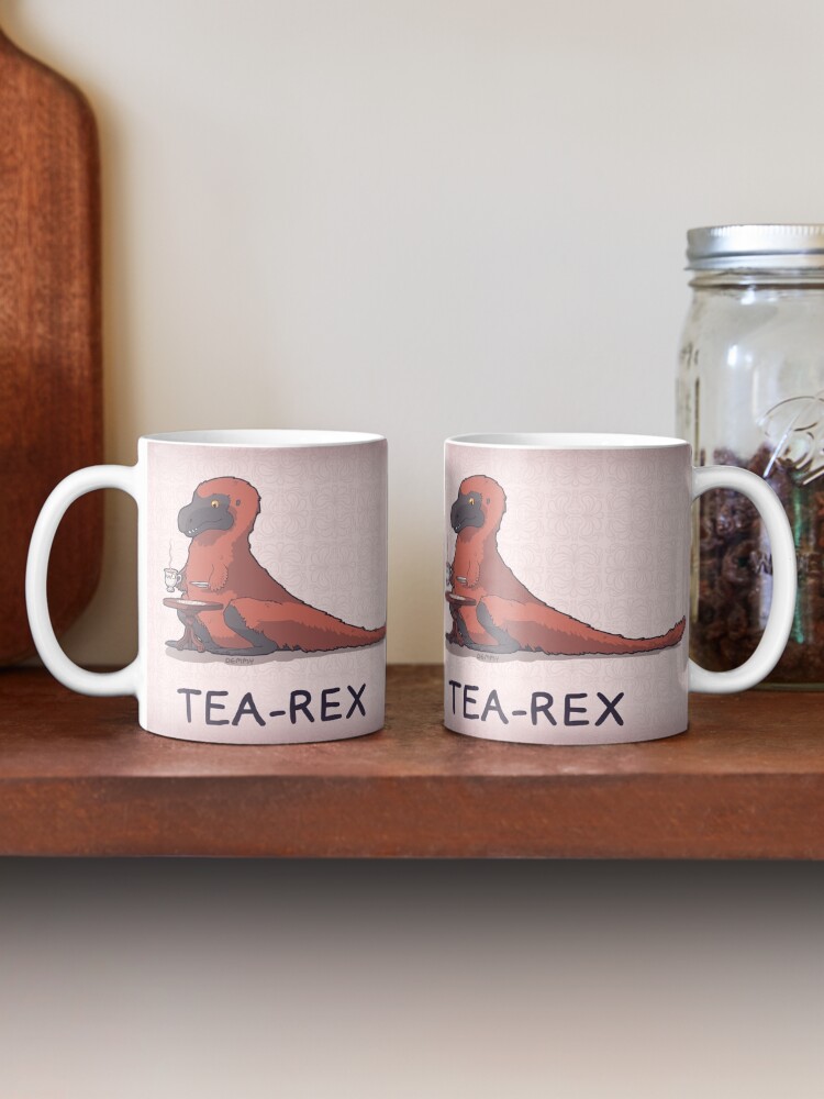 Alternate view of Fluffy Tea-Rex Mug