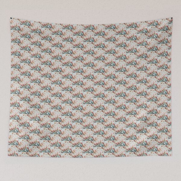 Item preview, Romantic pink flowers  designed and sold by Tati Tamura.