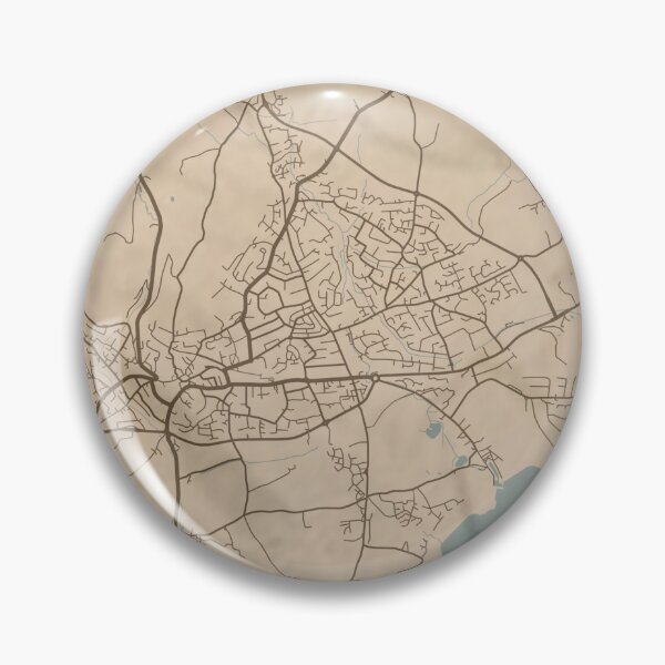 Item preview, St. Austell Sepia Map designed and sold by CPTVDesign.