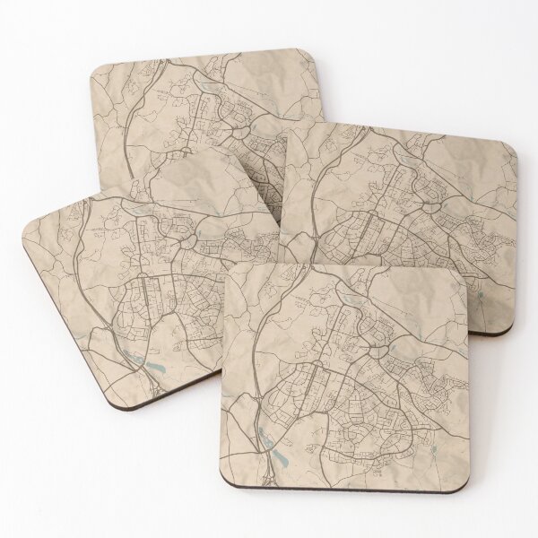 Item preview, Welwyn Garden City Sepia Map designed and sold by CPTVDesign.