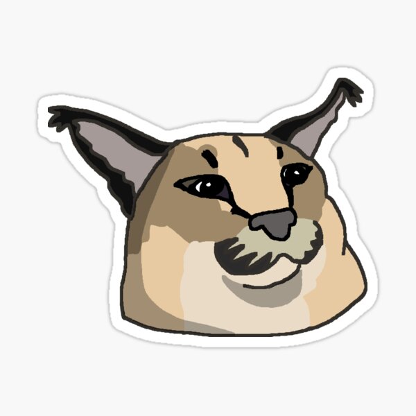 "Big Floppa!" Sticker for Sale by Maxtown Redbubble