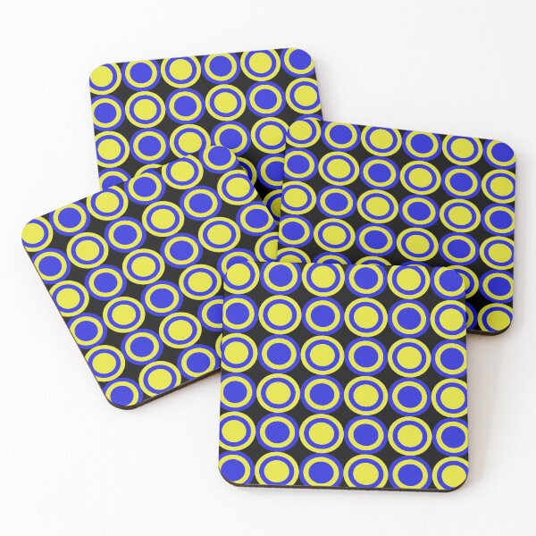 Item preview, Blue and Yellow Mod Circles designed and sold by NobodysHero.