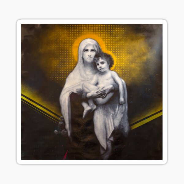 Untitled ( Bouguereau : La Madone aux Roses : The Madonna of the Roses ) Sticker