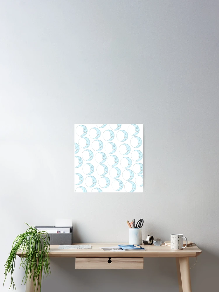 Thumbnail 2 of 3, Poster, moon pattern designed and sold by Florence O’Brien.
