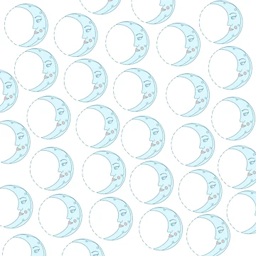 Artwork thumbnail, moon pattern by Florence O’Brien