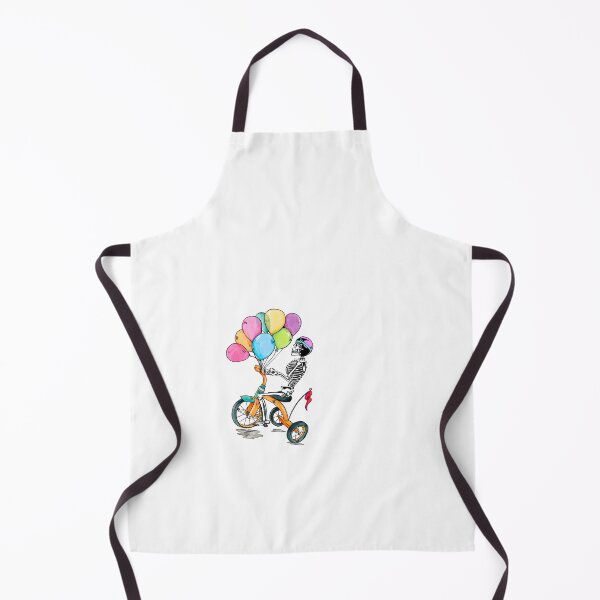 Item preview, Scooter Skeleton Riding a Tricycle With water color balloons designed and sold by Whitetailcrafts.