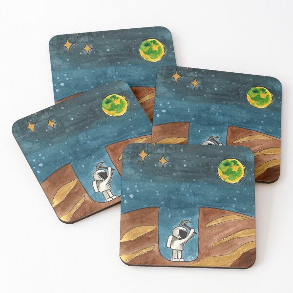 Item preview, Astronaut Digging for Gold designed and sold by StaceyR-Art.