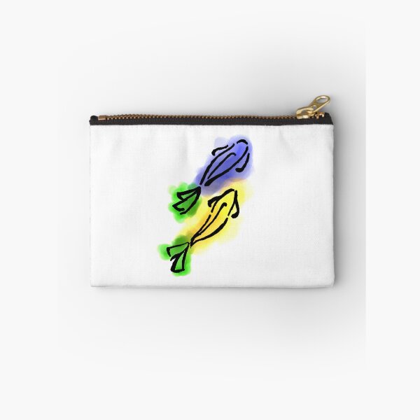 Aperçu de l'œuvre Poisson aquarelle bleu et jaune créée et vendue par TheBattenworld.