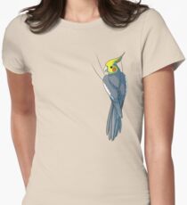 Normal Gray Cockatiel Women's Fitted T-Shirt