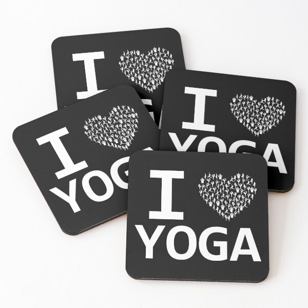 Item preview, I Love Yoga - Yoga Poses Heart designed and sold by DesignsByNiq.