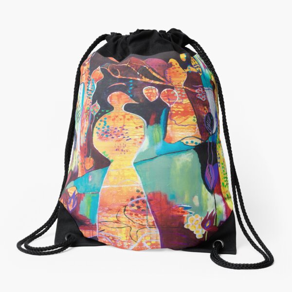 In Paradisum Drawstring Bag
