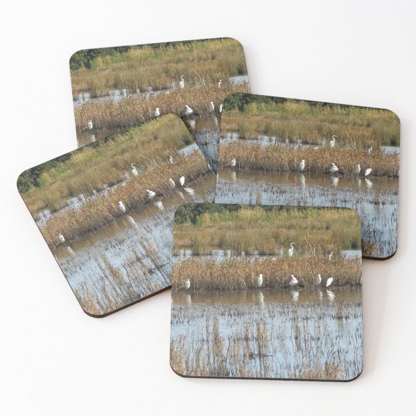 Item preview, White Egrets on Marshland designed and sold by NC NatureVisions.