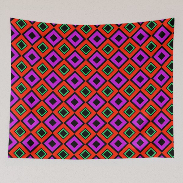 Item preview, Colourful Retro Wallpaper designed and sold by NobodysHero.