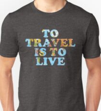 Reisen ist Leben Slim Fit T-Shirt