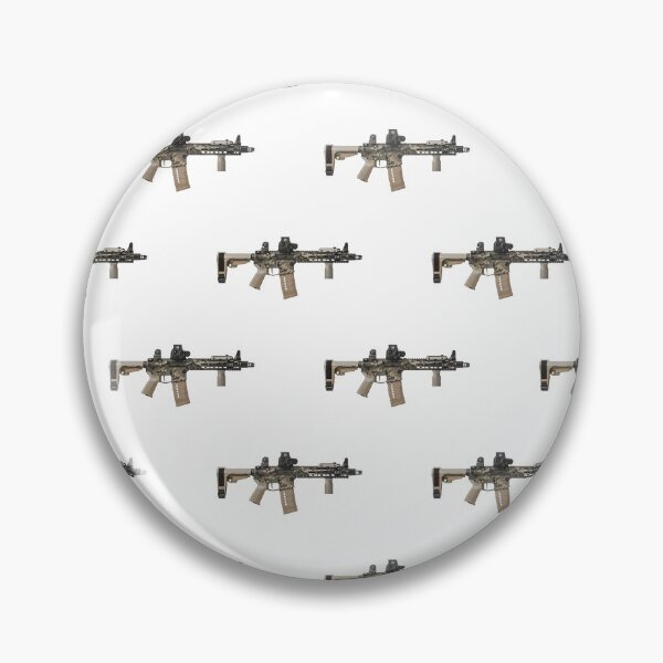 Item preview, AR-15 Tan Camo Gun Pattern - White designed and sold by Matt Ballinger.