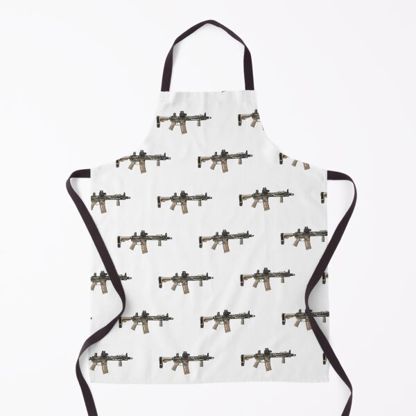 Item preview, AR-15 Tan Camo Gun Pattern - White designed and sold by Matt Ballinger.