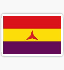 Spanish Republican Flag (Civil War) brigadas internacionales Sticker