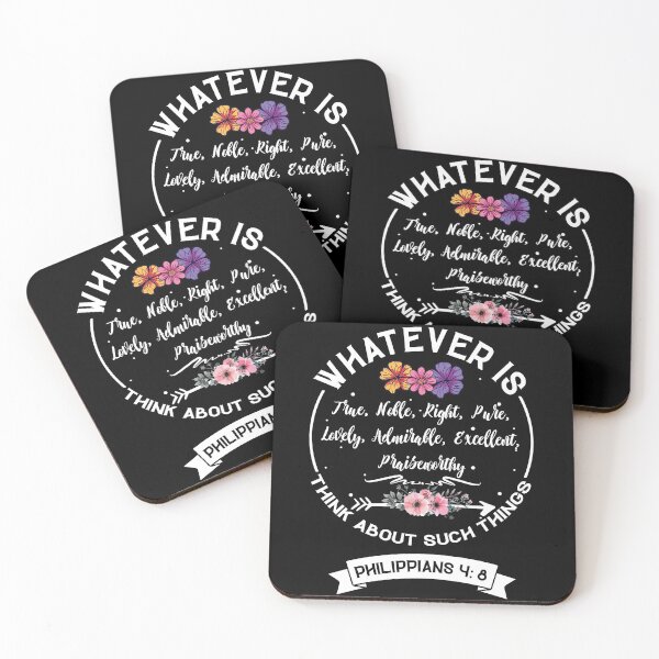 Item preview, Whatever Is Think About Such THings Philippians 4 8 designed and sold by BaseStore.