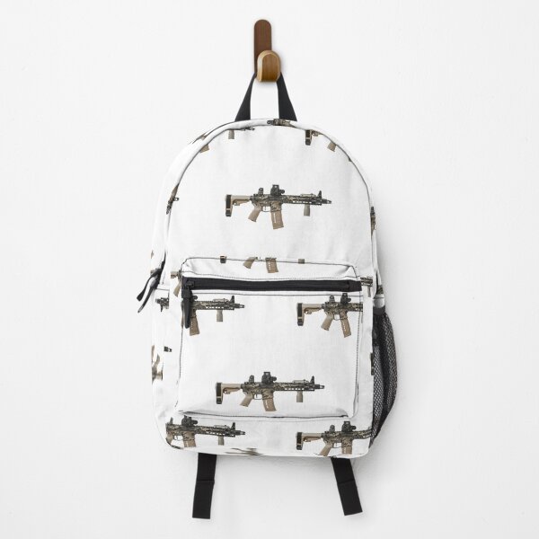 Item preview, AR-15 Tan Camo Gun Pattern - White designed and sold by Matt Ballinger.