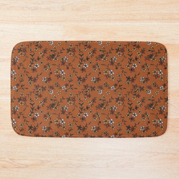 Item preview, Rust, Orange, & Green Ditsy Floral designed and sold by StudioPosies.