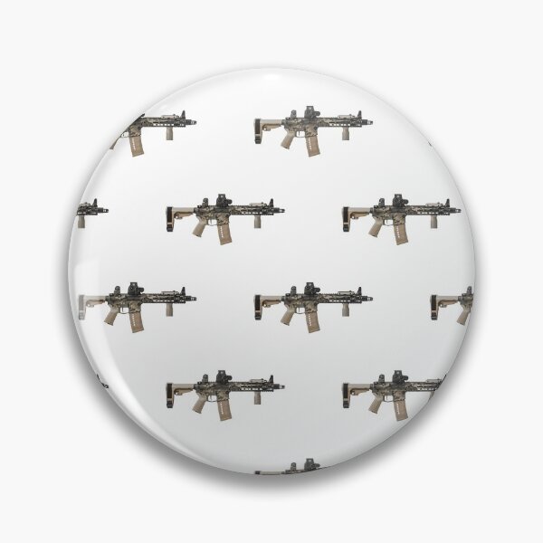 Item preview, AR-15 Tan Camo Gun Pattern - White designed and sold by Matt Ballinger.