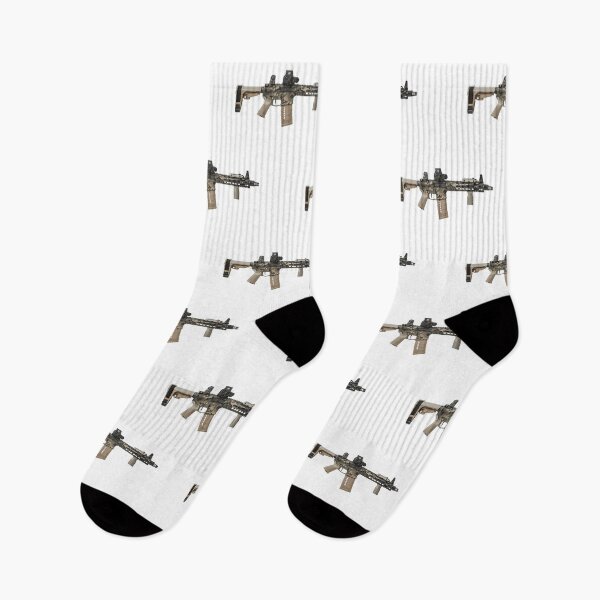 Item preview, AR-15 Tan Camo Gun Pattern - White designed and sold by Matt Ballinger.