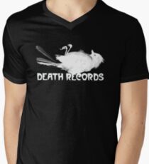 Death Records Label Men's V-Neck T-Shirt