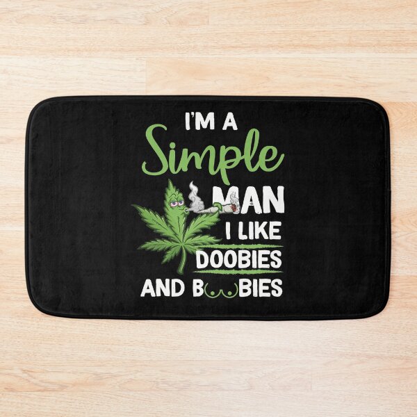 Item preview, I'm A Simple Man I Like Doobies And Boobies designed and sold by BaseStore.