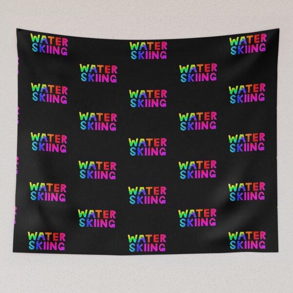 Item preview, Rainbow Waterskiing Text Design designed and sold by WillowTee.
