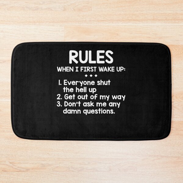 Item preview, Rules When I First Wake Up designed and sold by BaseStore.
