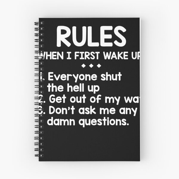 Item preview, Rules When I First Wake Up designed and sold by BaseStore.