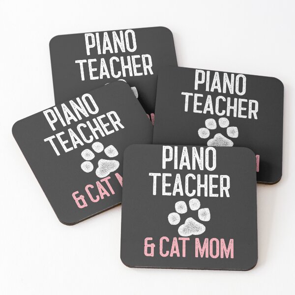 Item preview, Piano Teacher & Cat Mom Music Teacher Gift designed and sold by EricJP.