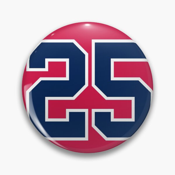 Item preview, Andruw Jones #25 Jersey Number designed and sold by StickBall.