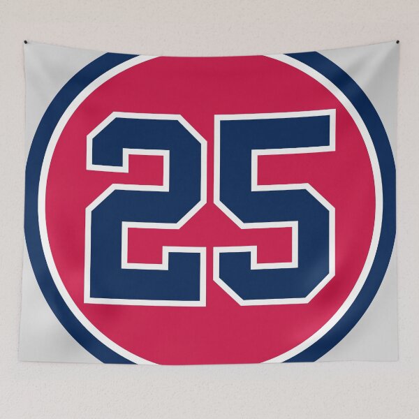 Item preview, Andruw Jones #25 Jersey Number designed and sold by StickBall.