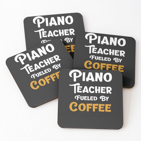 Item preview, Piano Teacher Fueled By Coffee Music Teacher Gift designed and sold by EricJP.