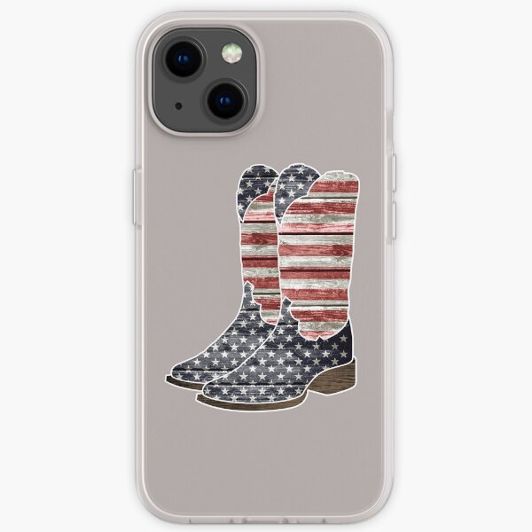 Patriotic Cowboy Boots iPhone Soft Case