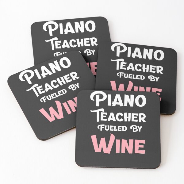 Item preview, Piano Teacher Fueled By Wine Music Teacher Gift designed and sold by EricJP.