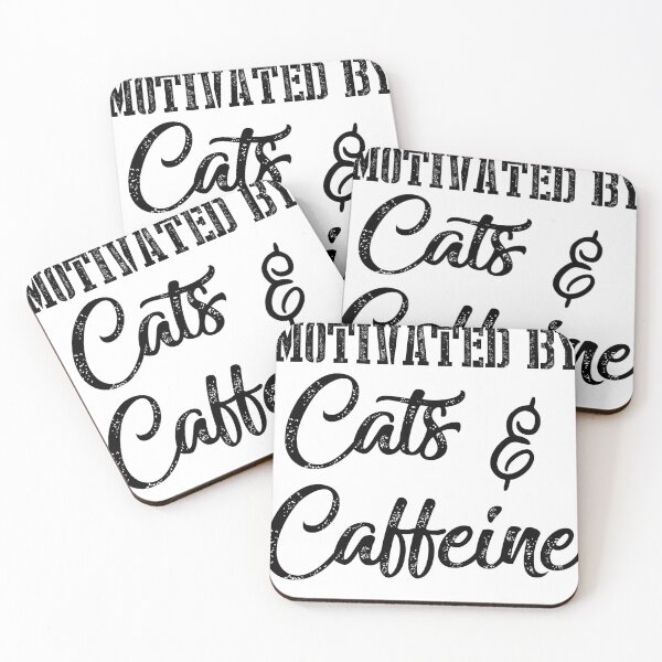 Item preview, Motivated by cats & caffeine designed and sold by hasanmasud.