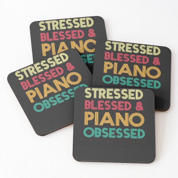 Item preview, Stressed Blessed & Piano Obsessed Music Teacher Gift designed and sold by EricJP.