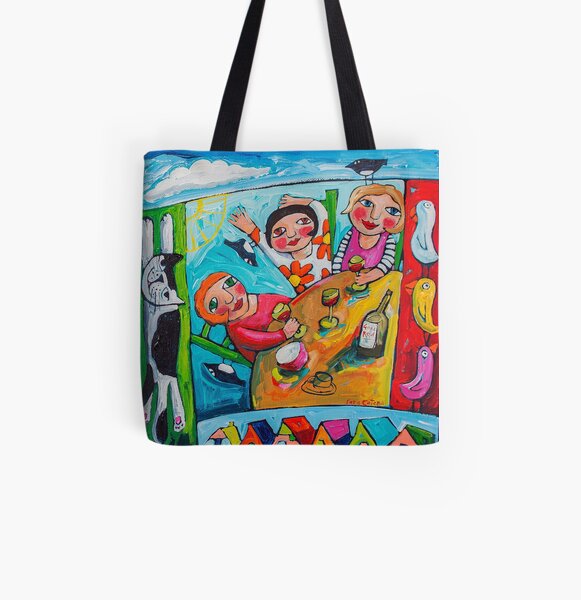 Girlfriends All Over Print Tote Bag