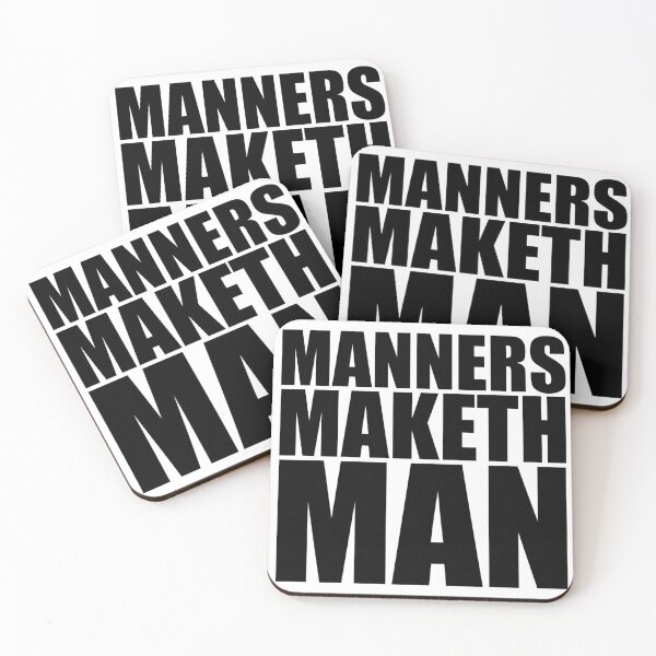 Item preview, Manners Maketh Man designed and sold by Happyhobbithole.